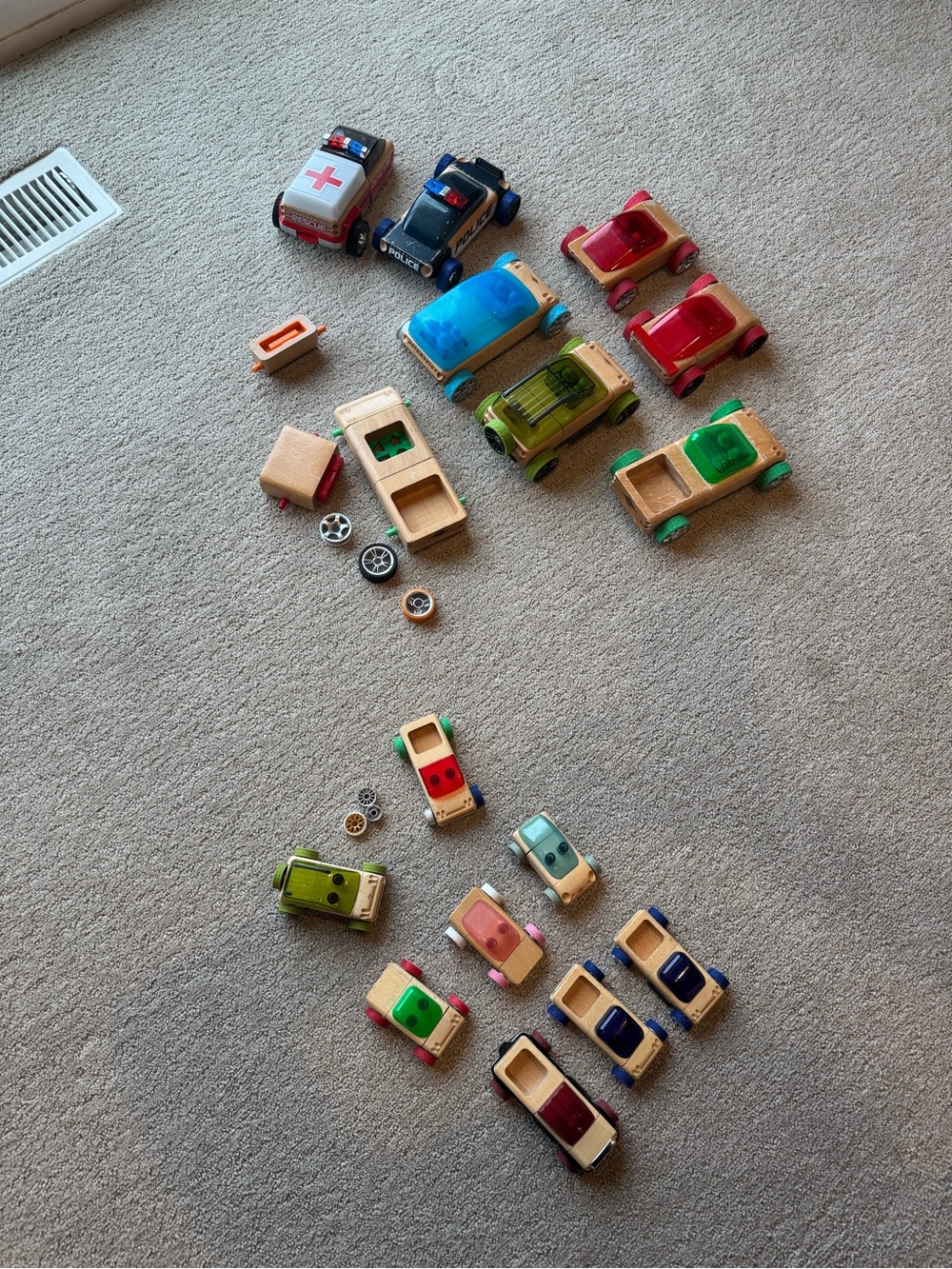 Automoblox Wooden assembly Cars - mini and original LOT